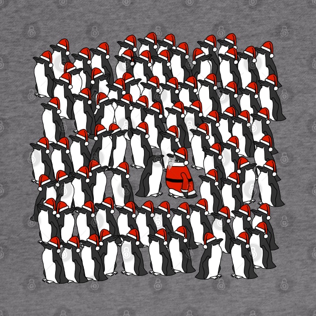 Awkward Christmas Party for Santa Penguins by ellenhenryart